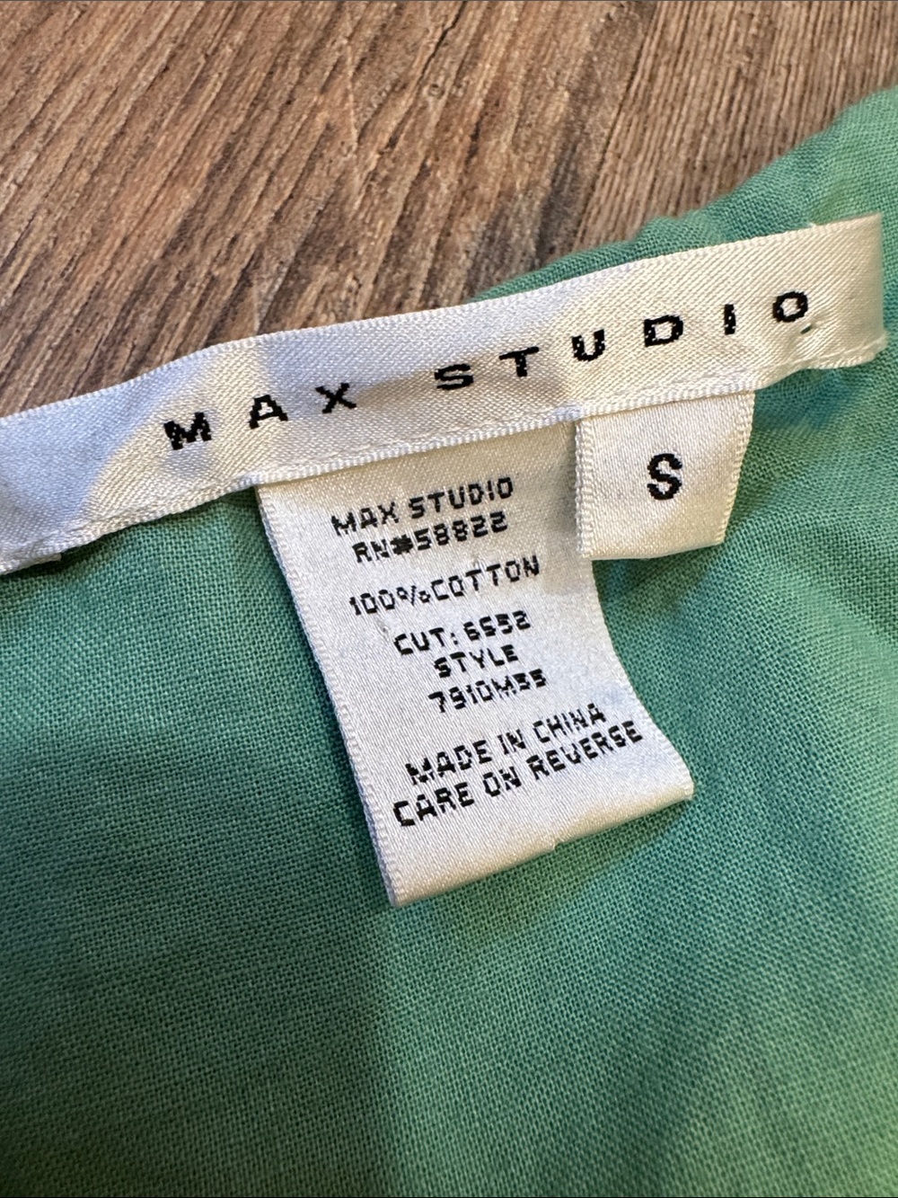 Max Studio Green and White Floral V-Neck Sundress - Picture 2 of 6